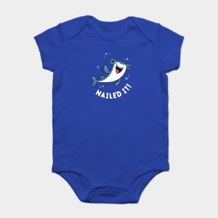 Nailed It Hammerhead Shark Baby Bodysuit